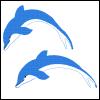 [Clipart-2dolphins03]